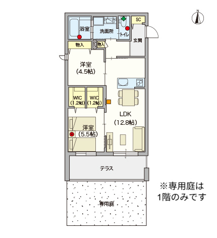 ヘーベルVillage足立六町～清水ヴィレッジ～～間取り図A