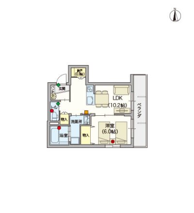 ヘーベルVillage江古田～メゾンミモザ～間取り図D