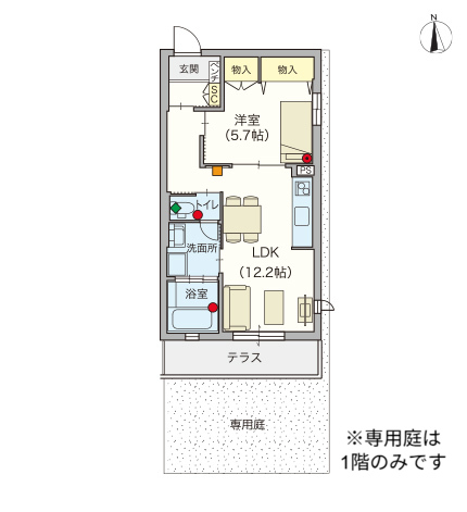ヘーベルVillage江古田の森～ジョワルミエール～間取り図C