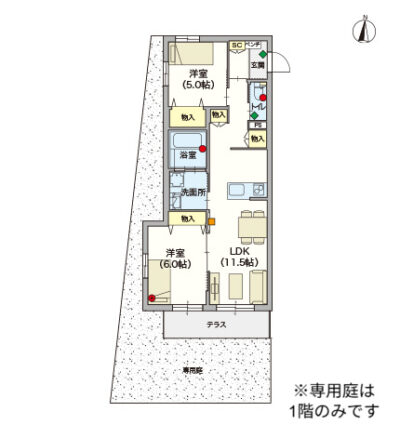 ヘーベルVillage羽田Ⅰ～間取り図B