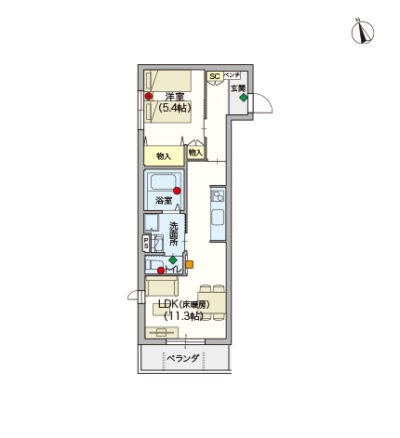 ヘーベルVillage東伏見～グランメゾン～間取り図C