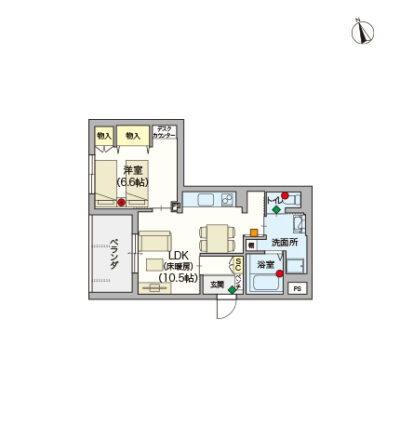 ヘーベルVillage東伏見～グランメゾン～間取り図D