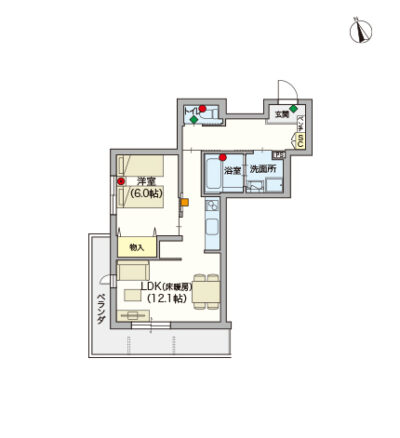 ヘーベルVillage東伏見～グランメゾン～間取り図F