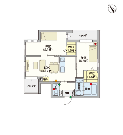 ヘーベルVillage上板橋南口~間取り図A