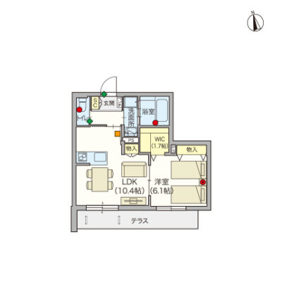 ヘーベルVillage京成八広～間取り図A