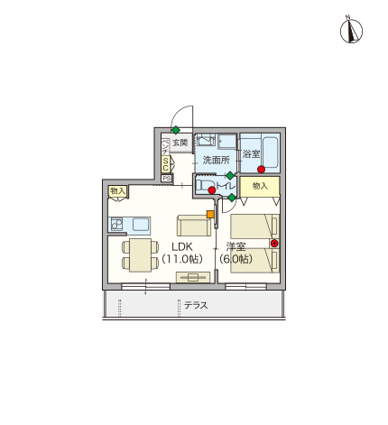 ヘーベルVillage京成八広～間取り図B