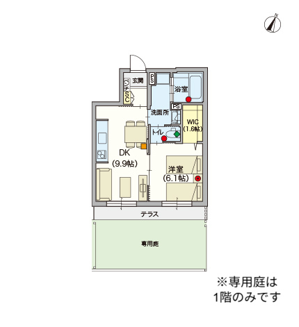 ヘーベルVillage小岩~ヴィレッジガーデニア~間取り図A