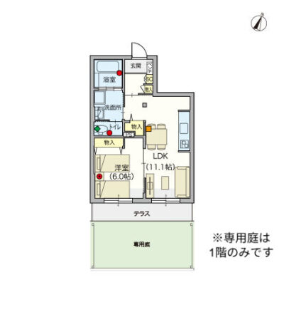 ヘーベルVillage小岩～ヴィレッジガーデニア～間取り図B