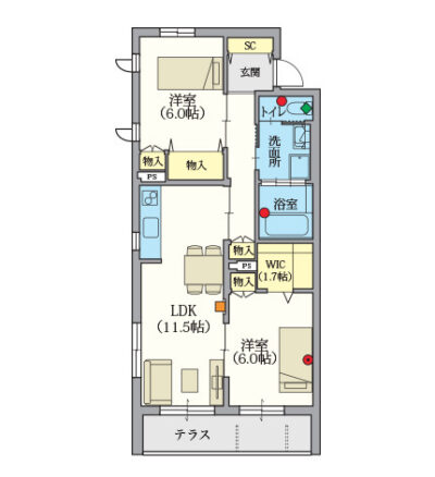 ヘーベルVillage駒込～間取り図D