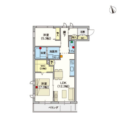 ヘーベルVillage久我山2丁目～トルチェユイ久我山～間取り図A