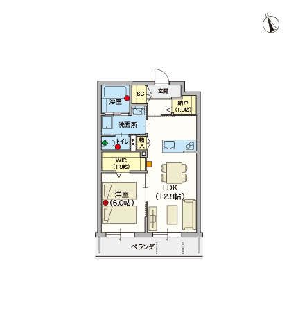 ヘーベルVillage久我山2丁目~トルチェユイ久我山~間取り図B