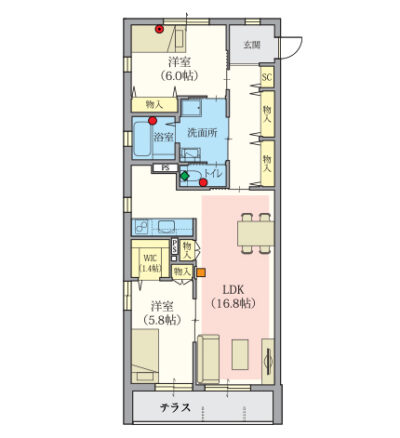 ヘーベルVillage久我山～間取り図A