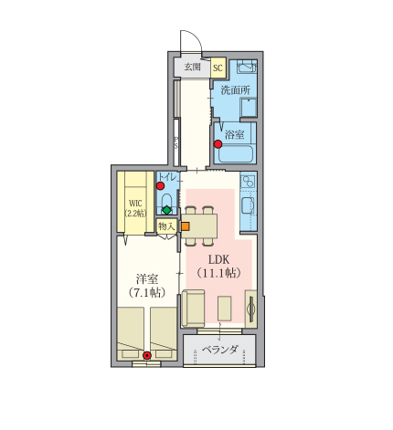 ヘーベルVillage久我山～間取り図B