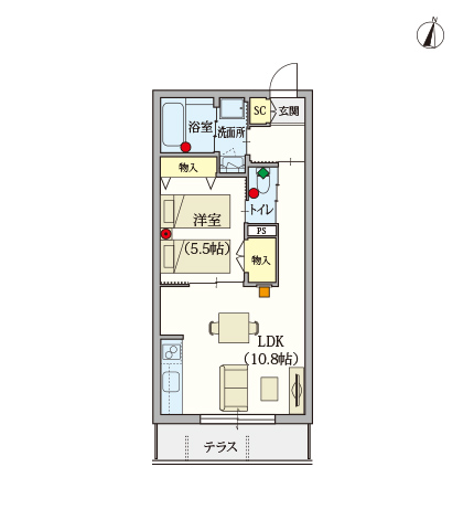 ヘーベルVillage南烏山~間取り図B