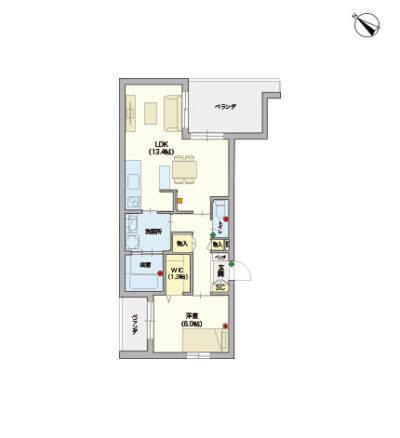 へーベルvillage武蔵新田～間取り図C