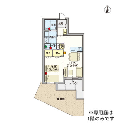ヘーベルVillage練馬～ASAHIDAI～間取り図B