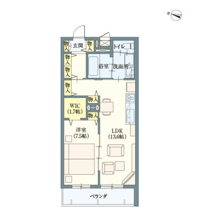 ヘーベルVillage練馬春日町～アステイオンⅥ～間取り図B