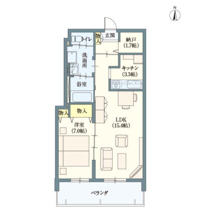 ヘーベルVillage練馬春日町～アステイオンⅥ～間取り図D