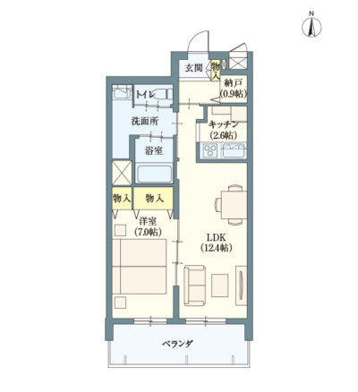ヘーベルVillage練馬春日町～アステイオンⅥ～間取り図E