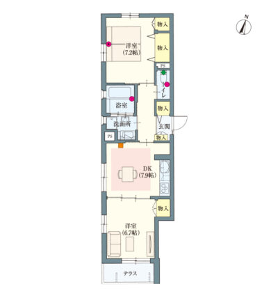 ヘーベルVillage練馬中村橋～リーフテラス中村橋～間取り図A
