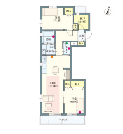 ヘーベルVillage練馬中村橋～リーフテラス中村橋～間取り図D