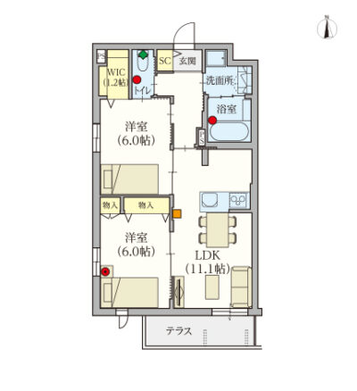 ヘーベルVillage西永福～グランテラス浜田山～間取り図D