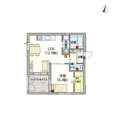 ヘーベルVillage西馬込～間取り図A