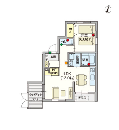 ヘーベルVillage西馬込～間取り図B