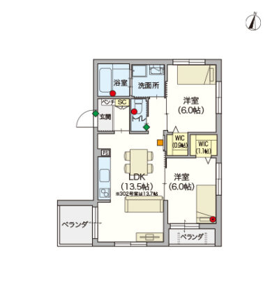 ヘーベルVillage西馬込～間取り図D
