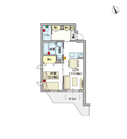 ヘーベルVillage西荻窪～アヴァンティ417～間取り図A