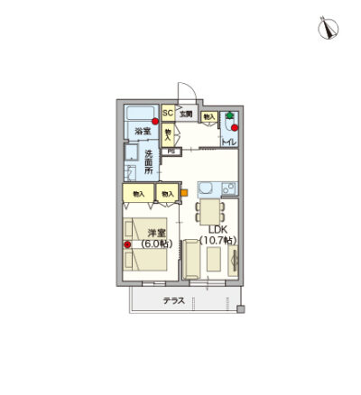 ヘーベルVillage西荻窪～アヴァンティ417～間取り図B