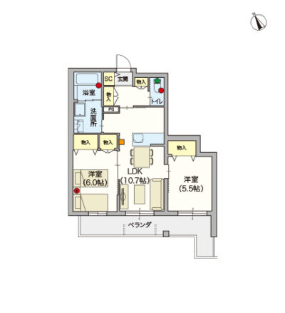 ヘーベルVillage西荻窪～アヴァンティ417～間取り図F