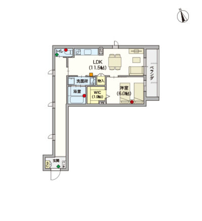 ヘーベルVillage西立川～シャドウグリーン～間取り図D