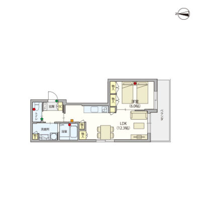 ヘーベルVillage大井3丁目～間取り図D