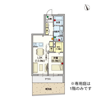 ヘーベルVillage奥戸~Hebel Village櫻～間取り図B