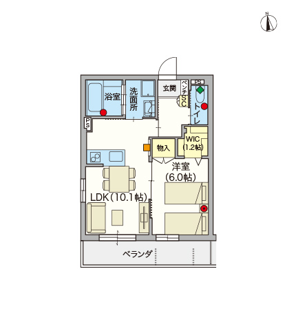 ヘーベルVillage鷺ノ宮~間取り図C