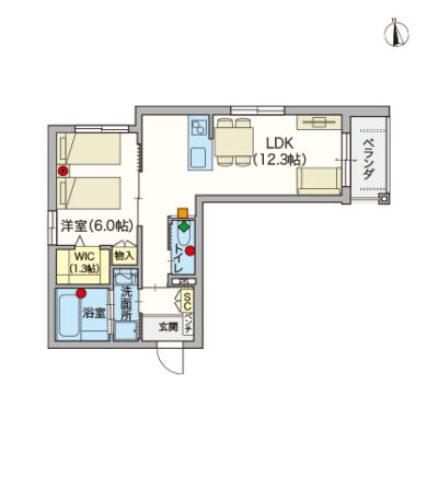 ヘーベルVillage鷺ノ宮～間取り図D