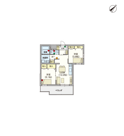 ヘーベルVillage三軒茶屋～間取り図B