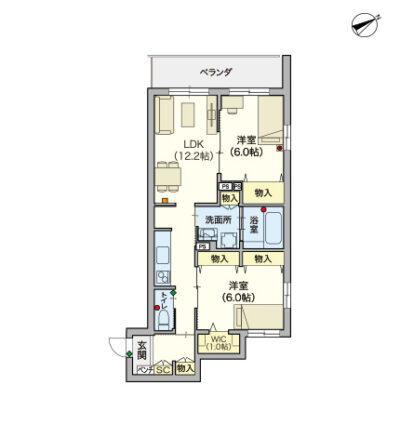 ヘーベルVillage下赤塚~カメリア赤塚~間取り図G