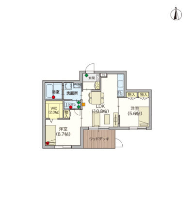 ヘーベルVillage新代田～フレード代田～間取り図A