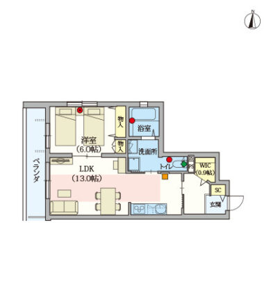 ヘーベルVillage新小岩～ARK EDO～間取り図A