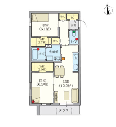 ヘーベルVillage新桜台～間取り図A