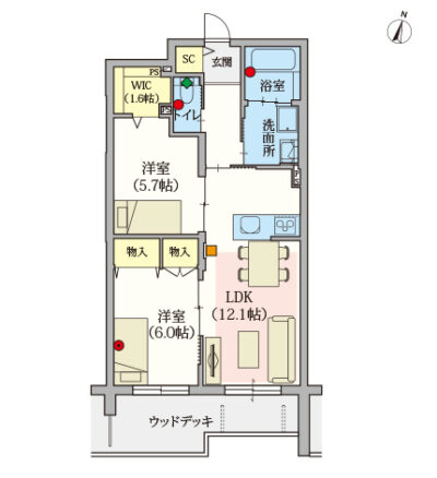 ヘーベルVillage杉並井草～間取り図B
