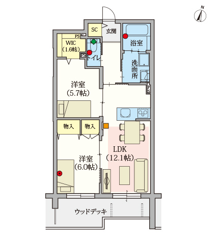 ヘーベルVillage杉並井草～間取り図B