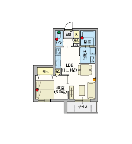 ヘーベルVillage高島平~間取り図B