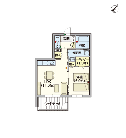 ヘーベルVillageつつじヶ丘～間取り図B