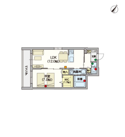 ヘーベルVillage用賀～Youga DS Haimu～間取り図A