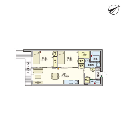 ヘーベルVillageひばりが丘～間取り図B