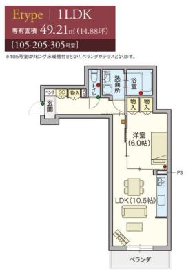 ヘーベルVillage横須賀うみかぜ公園E